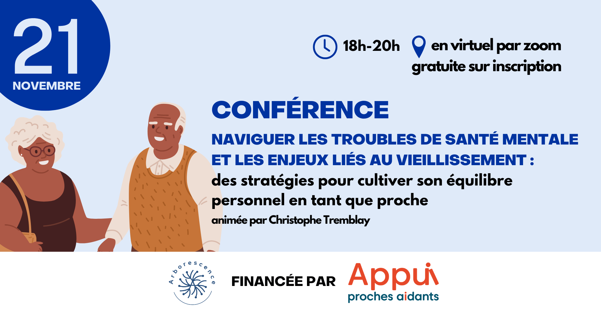 Image de l'article Conférence : naviguer les troubles de santé mentale et les enjeux liés au vieillissement par Christophe Tremblay (Travailleur social et psychothérapeute)