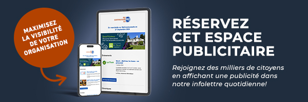 Rejoignez des milliers de citoyens en affichant une publicité dans notre infolettre quotidienne!