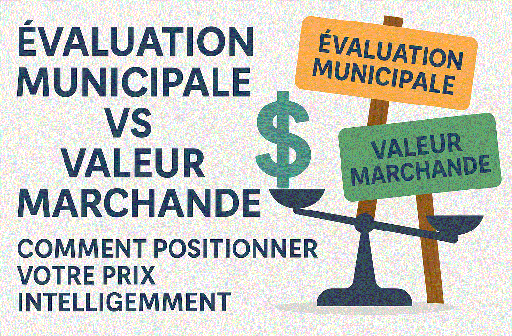Image de l'article Évaluation municipale vs valeur marchande : comment positionner votre prix intelligemment
