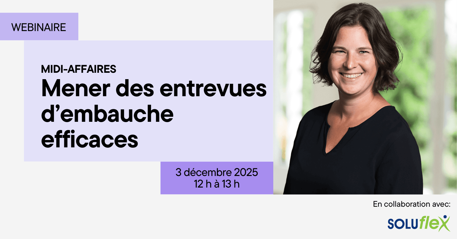 Image de l'article Webinaire – Midi-Affaires : mener des entrevues d’embauche efficaces