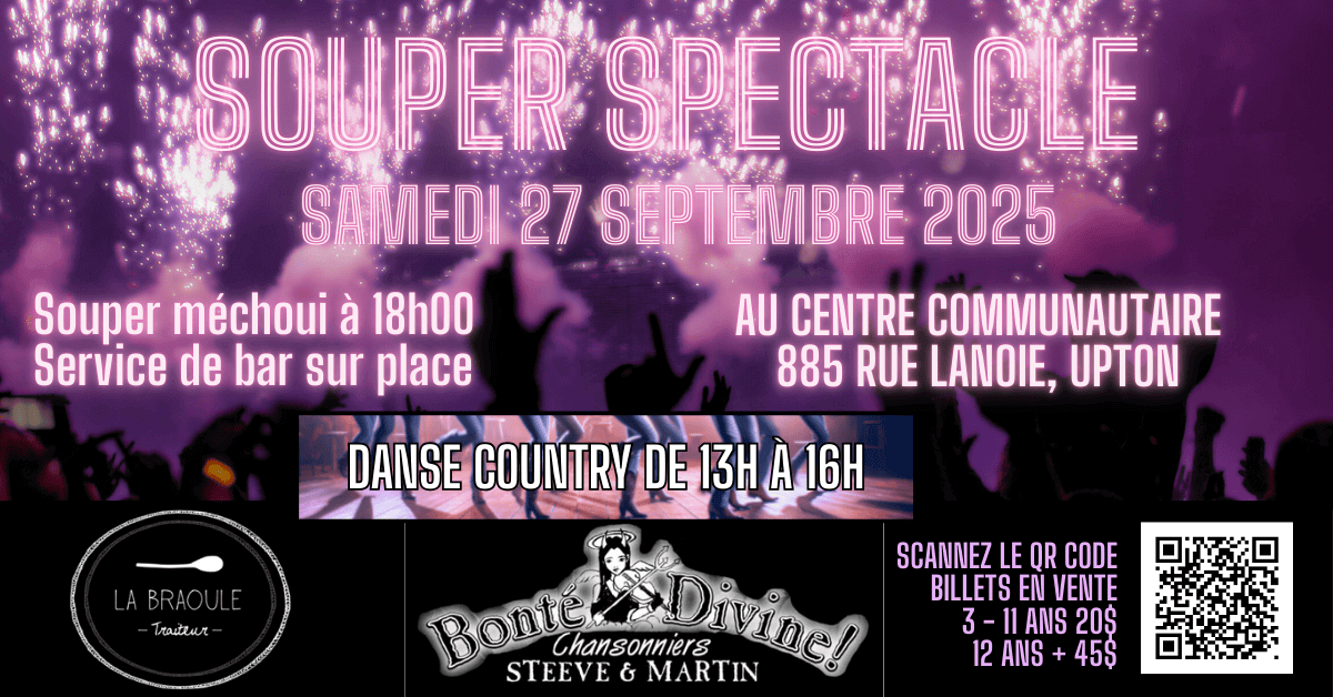 Image de l'article Souper Spectacle Méchoui à Upton