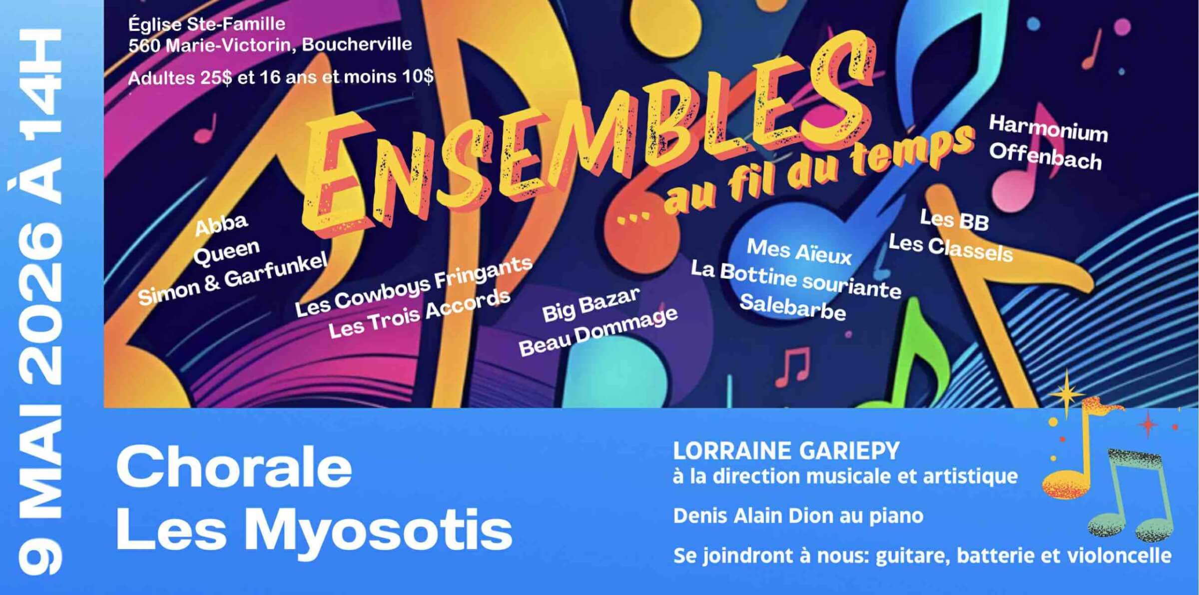 Image de l'article Concert printanier 2026 – Ensembles…au fil du temps
