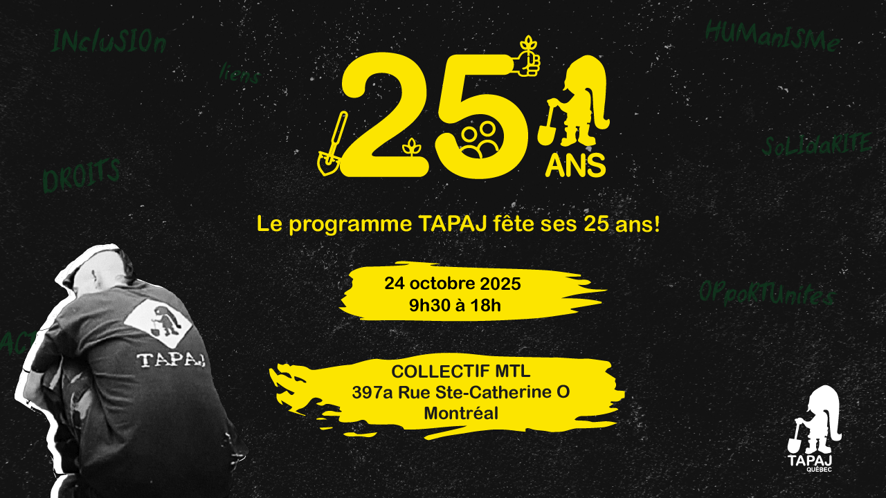 Image de l'article TAPAJ fête ses 25 ans!