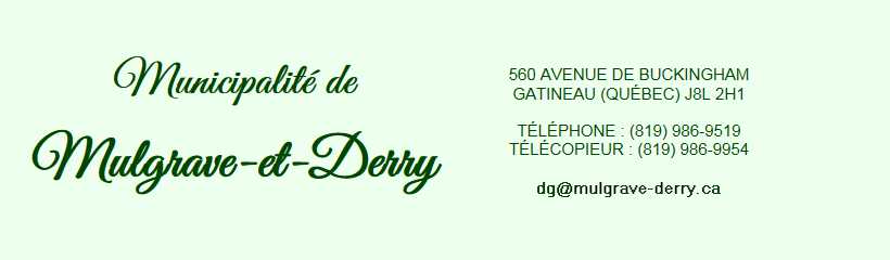 Logo de Municipalité de Mulgrave-et-Derry