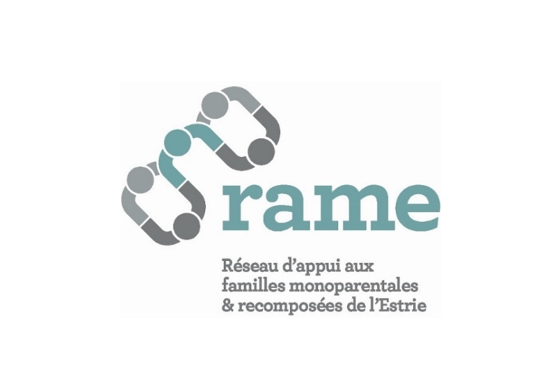 Logo de Réseau d’appui aux familles monoparentales et recomposées de l’Estrie (RAME) inc.