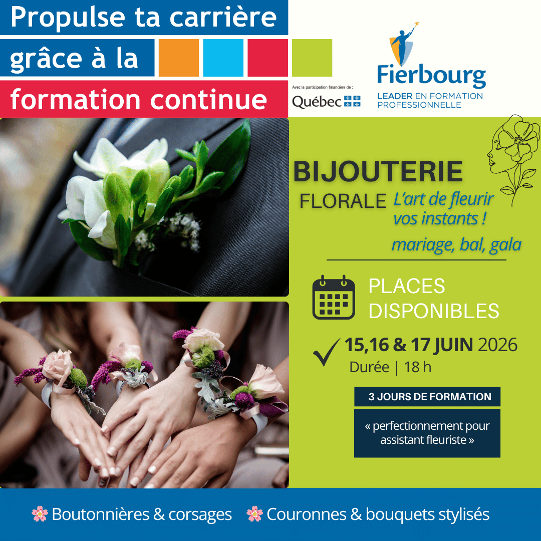 Image de l'article 🌸 𝐅𝐨𝐫𝐦𝐚𝐭𝐢𝐨𝐧 𝐜𝐨𝐧𝐭𝐢𝐧𝐮𝐞 𝐞𝐧 𝐟𝐥𝐞𝐮𝐫𝐢𝐬𝐭𝐞𝐫𝐢𝐞- Bijouterie florale