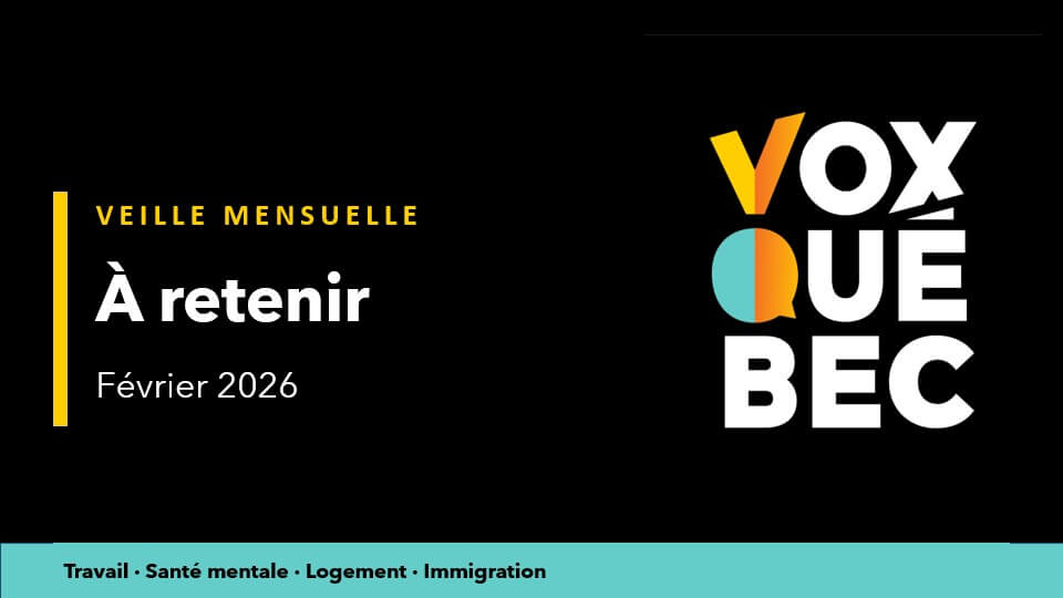 Image de l'article Veille en santé mentale au Québec – Février 2026 – Par Vox Québec