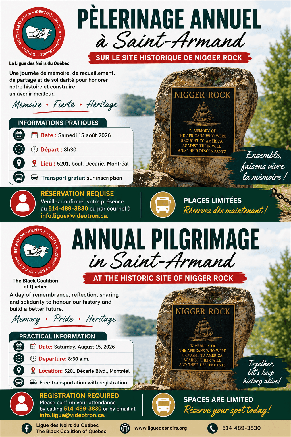 Image de l'article Pèlerinage annuel à Saint-Armand -The Annual Pilgrimage to Saint-Armand