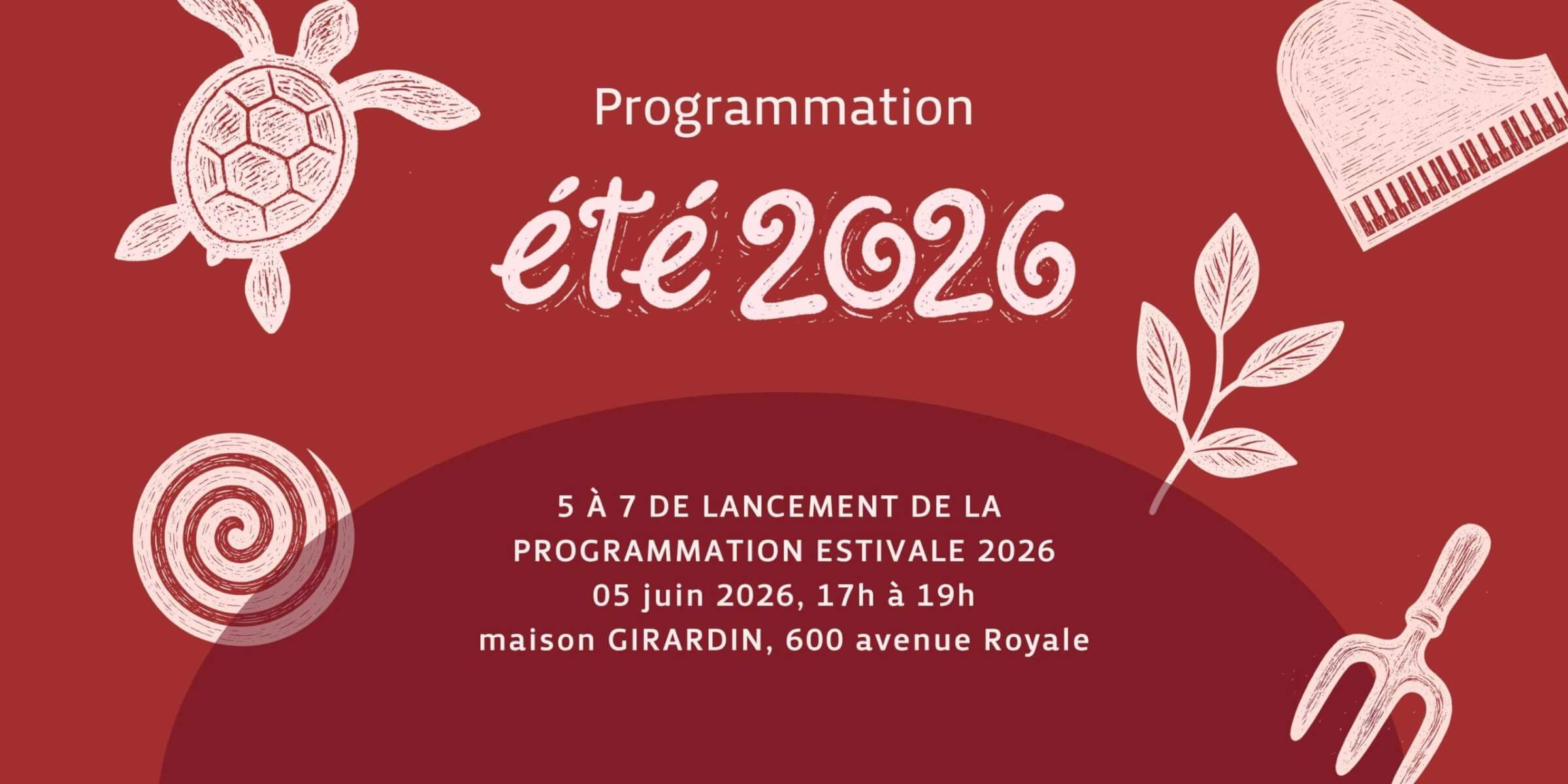 Image de l'article LANCEMENT | Programmation estivale | 5 à 7