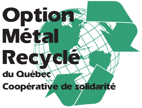 Logo de Option-métal recyclé du Québec