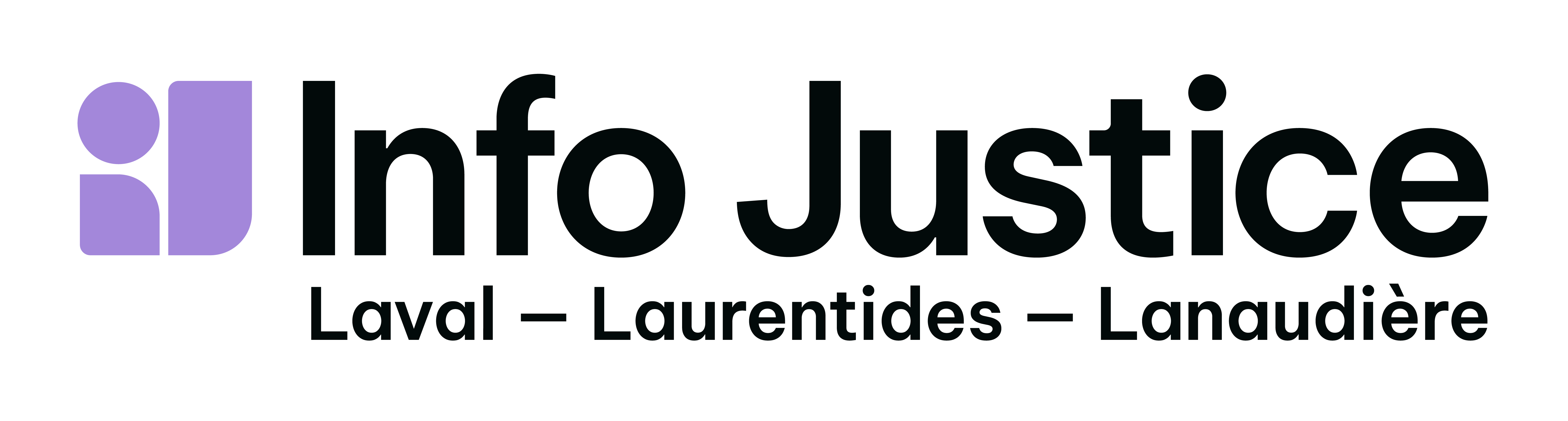 Logo de Info Justice Laval-Laurentides-Lanaudière