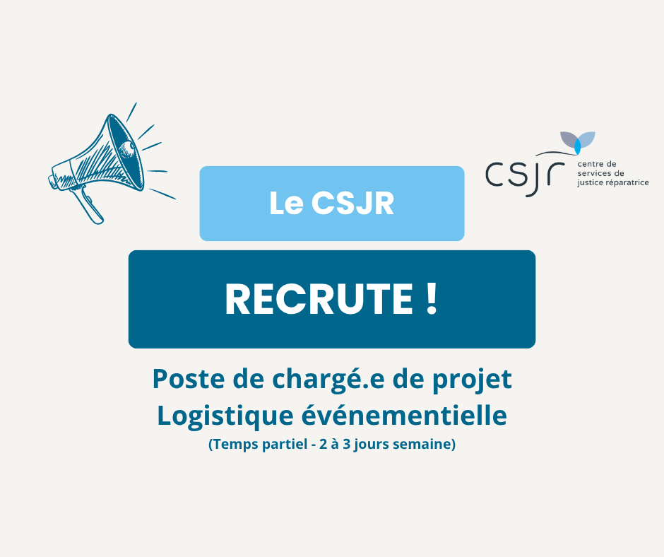 Image de l'article Le CSJR recrute : Chargé·e de projet en logistique événementielle (2 à 3 jours/semaine)