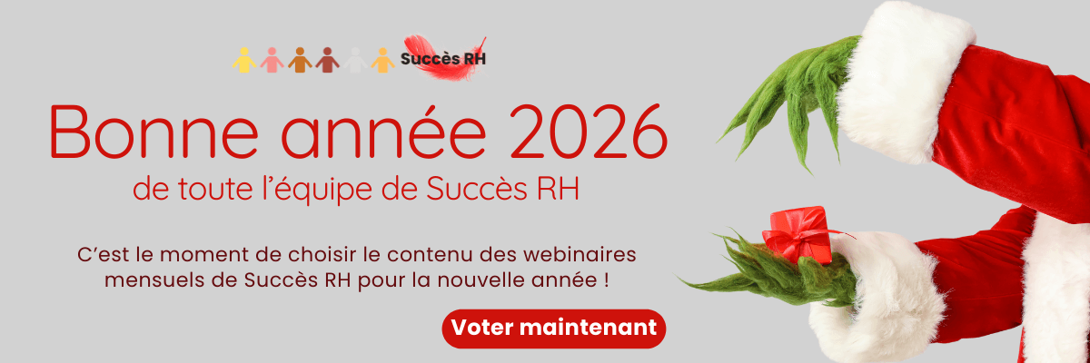 Choisir le contenu des webinaires mensuels de Succès RH pour la nouvelle année