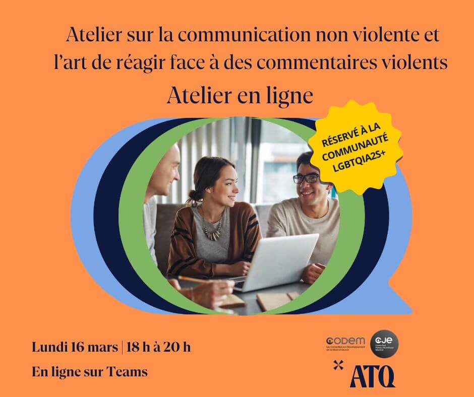 Image de l'article Atelier sur la communication non violente et réagir aux commentaires violents