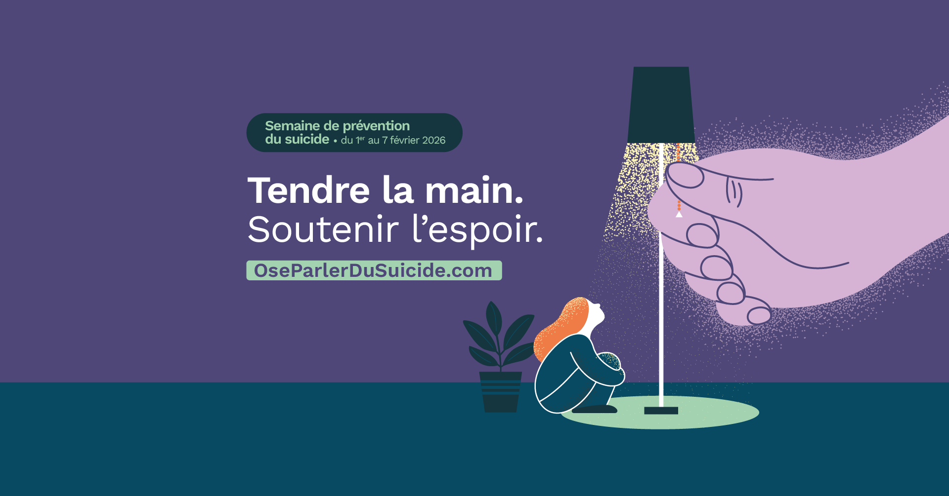 Image de l'article 36e Semaine de prévention du suicide : Tendre la main, soutenir l’espoir.