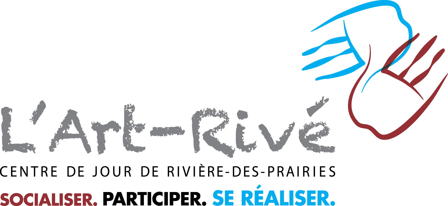 Logo de L’Art-Rivé, centre de jour de Rivière-des-Prairies