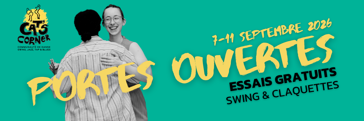 Portes ouvertes chez Cat'S Corner - Essais gratuits de danse swing et claquettes du 7 au 11 septembre 2026