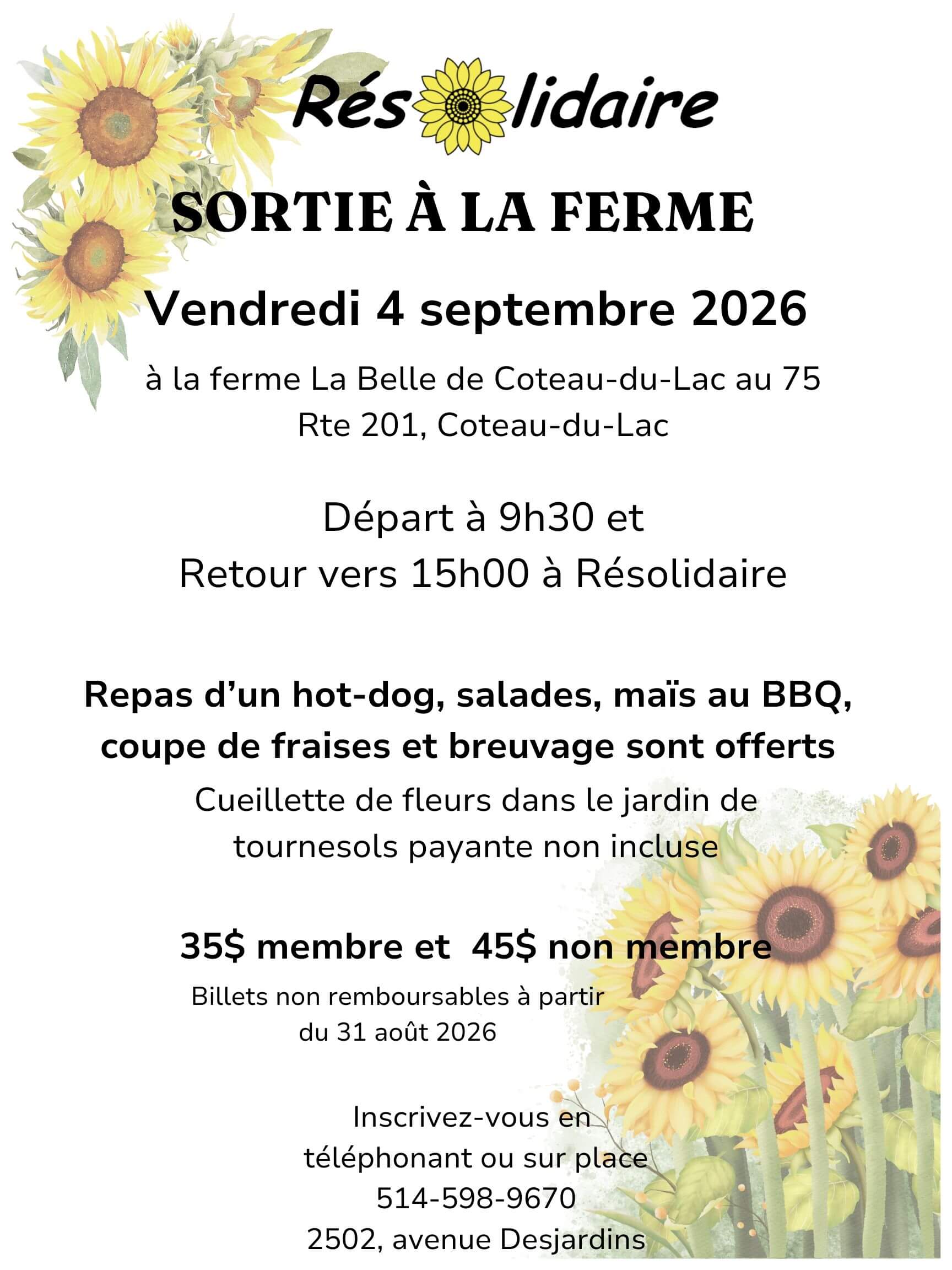 Image de l'article Sortie à la Ferme de Coteau-du-Lac