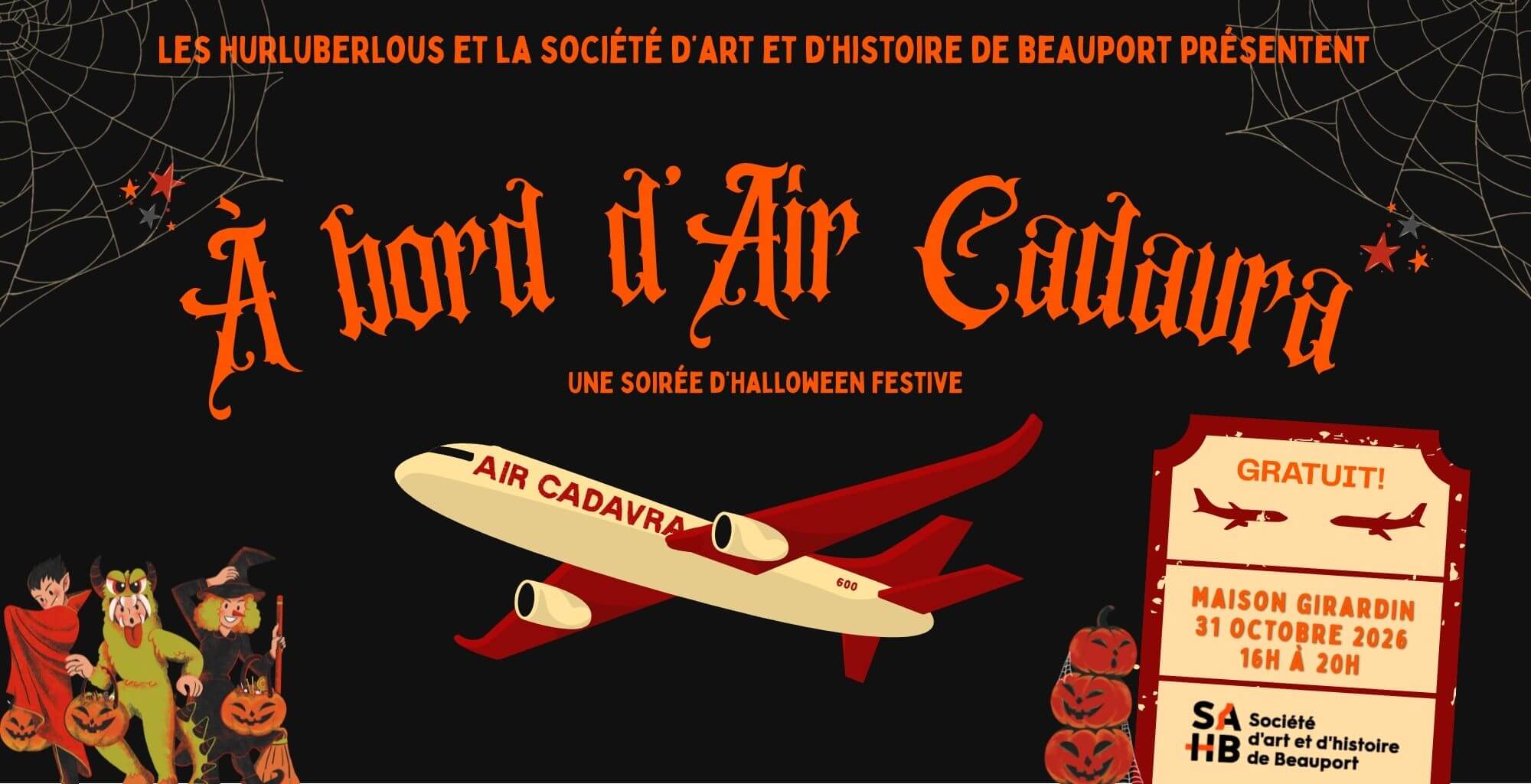 Image de l'article ACTIVITÉ | À bord d’Air Cadavra avec les hurluberlous | HALLOWEEN 2026