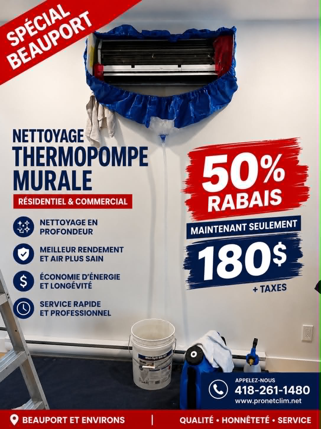 Image de l'article Nettoyage de climatisation à Beauport : un service professionnel pour votre climatiseur mural